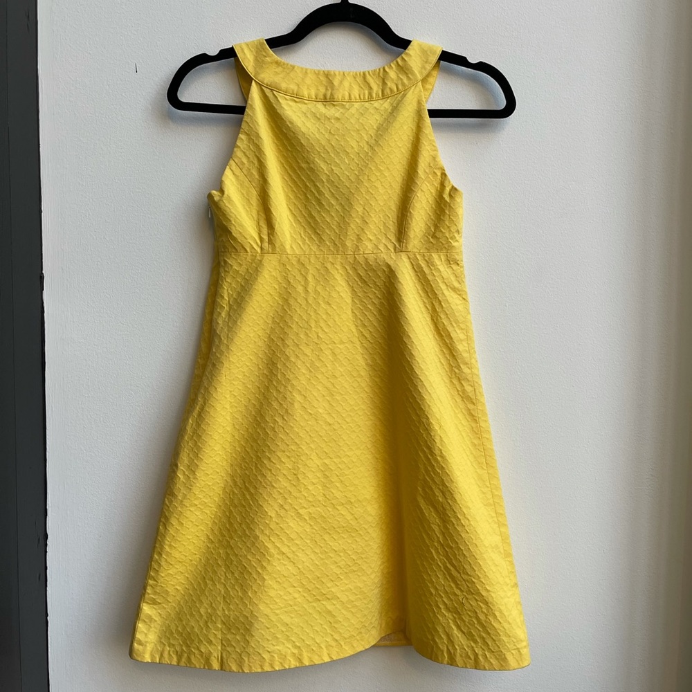 NWT Lilly Pulitzer Jacqueline Yellow Embroidered Lace Applique Dress resort - Picture 8 of 10